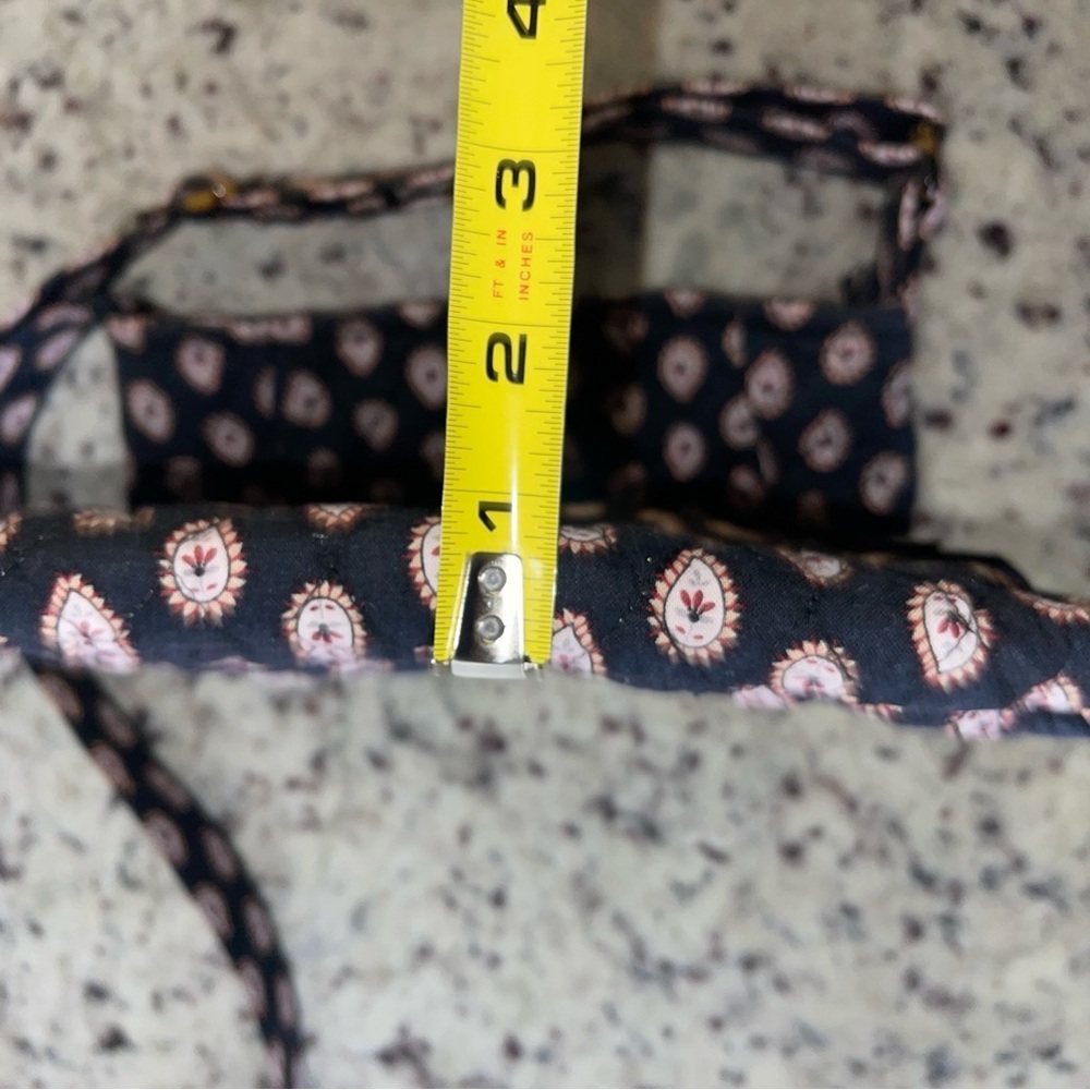 Vera Bradley Hipster Crossbody Retired Classic Black Paisley Pattern Quilted - Picture 12 of 13